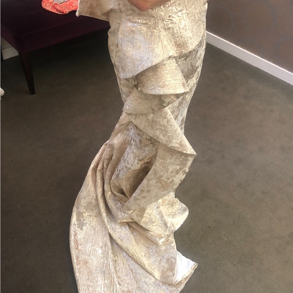 Never worn mother of the bride metallic gown - Picture 5 of 7